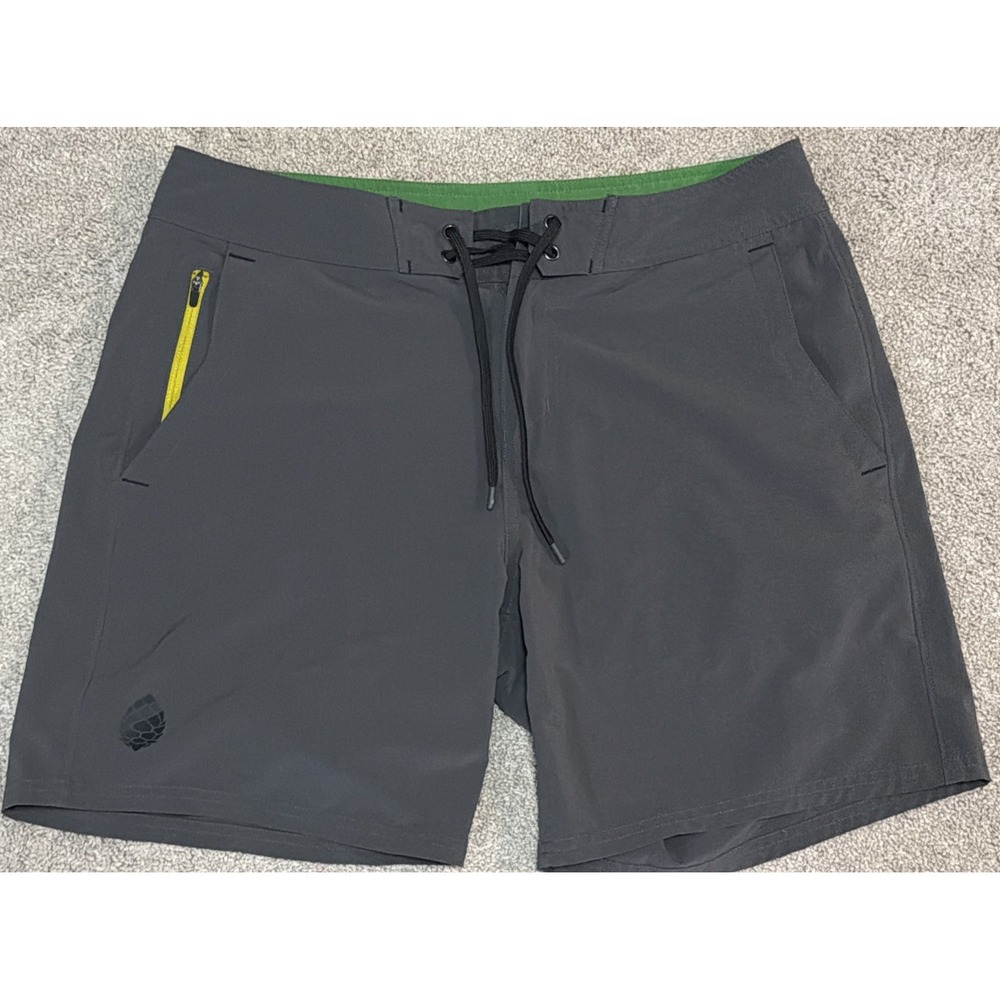 Stio CFS Board Shorts Gray 32x7 5-Pocket Stretch Drawstring 2330 Men's